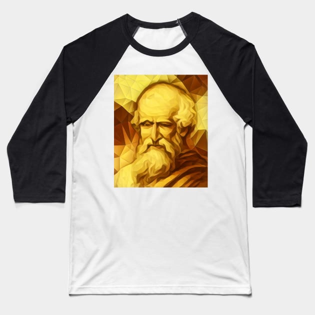 Archimedes Golden Portrait | Archimedes Artwork 9 Baseball T-Shirt by JustLit